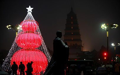 christmas chinese lanterns