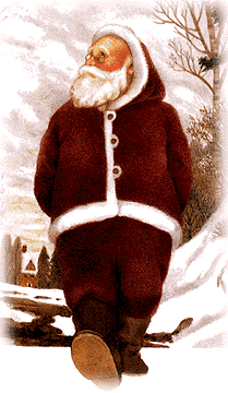 Picture of walking Santa